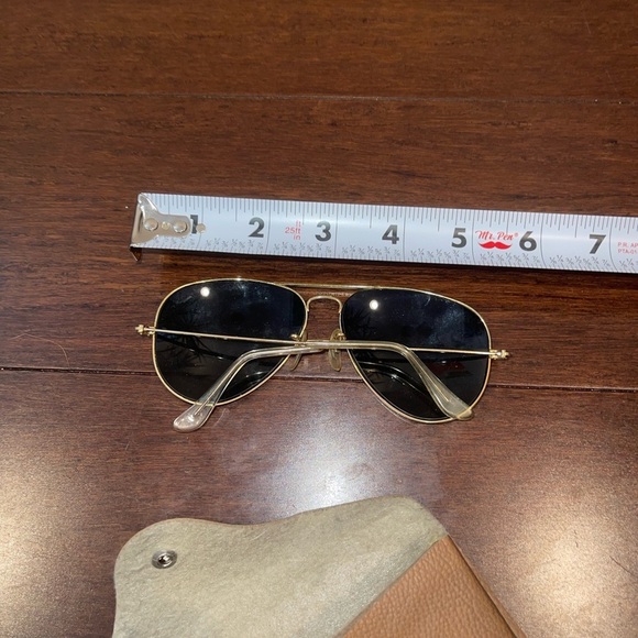 vintage 1980s Ray-Ban Gold Frame aviator Sunglasses - Picture 14 of 14